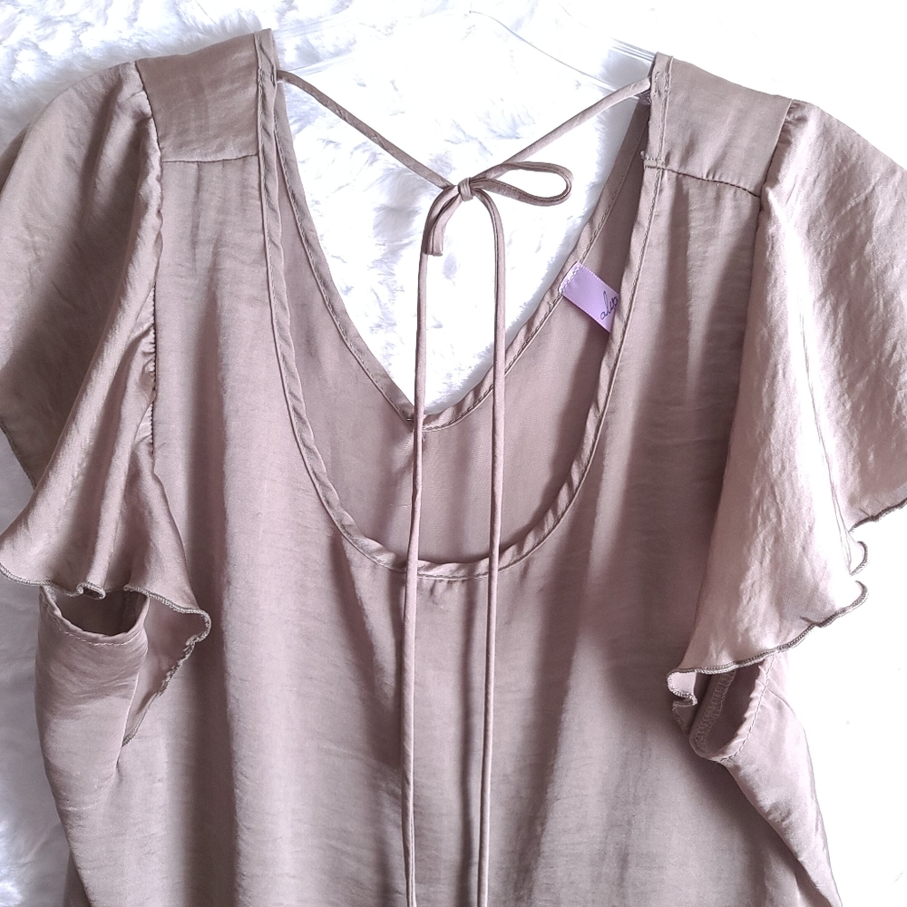 Alya Blouse Gold Size M - Picture 3 of 4
